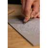 Gouges - Pour linogravure - 3 tailles - Pour linoléum et bois - Manche en bois - Pébéo