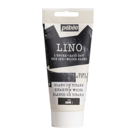 photo-Encre à l'eau - Linogravure - Blanc de titane - 13 - Tube de 80ml - Pébéo