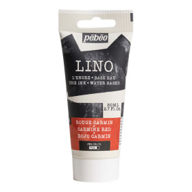 photo-Encre à l'eau - Linogravure - Rouge carmin - 3 - Tube de 80ml - Pébéo