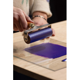 Encre à l'eau - Linogravure - Jaune/Violet - Deux teintes - Tube de 80ml - Pébéo