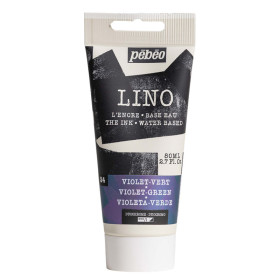 photo-Encre à l'eau - Linogravure - Violet/Vert - Deux teintes - Tube de 80ml - Pébéo