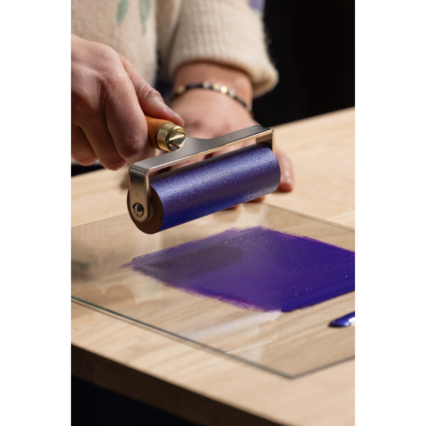 Encre à l'eau - Linogravure - Violet/Vert - Deux teintes - Tube de 80ml - Pébéo