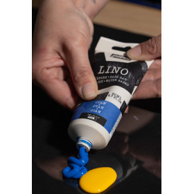 Encre à l'eau - Linogravure - Cyan - 7 - Tube de 80ml - Pébéo