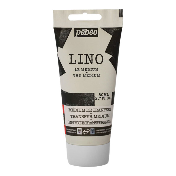 photo-Médium pour linogravure - Médium de transfert - Incolore - 80ml - Pébéo