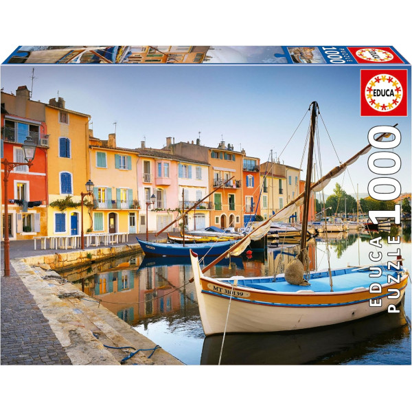 photo-Puzzle - Le port de Martigues en Provence - 1000 pièces - 68x48cm - Dès 14 ans - Educa