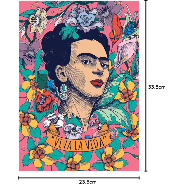 Puzzle - Frida Kahlo - Viva la Vida - 500 pièces - 34x48cm - Dès 11 ans - Educa