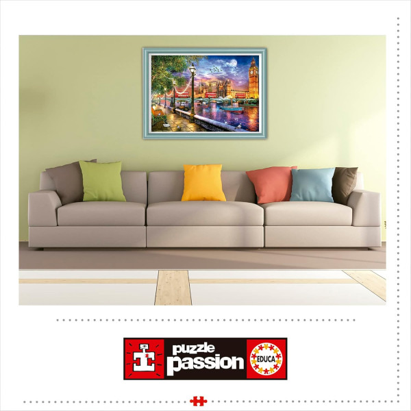Puzzle - Londres au coucher du soleil - 2000 pièces - 96x68cm - Dès 14 ans - Educa