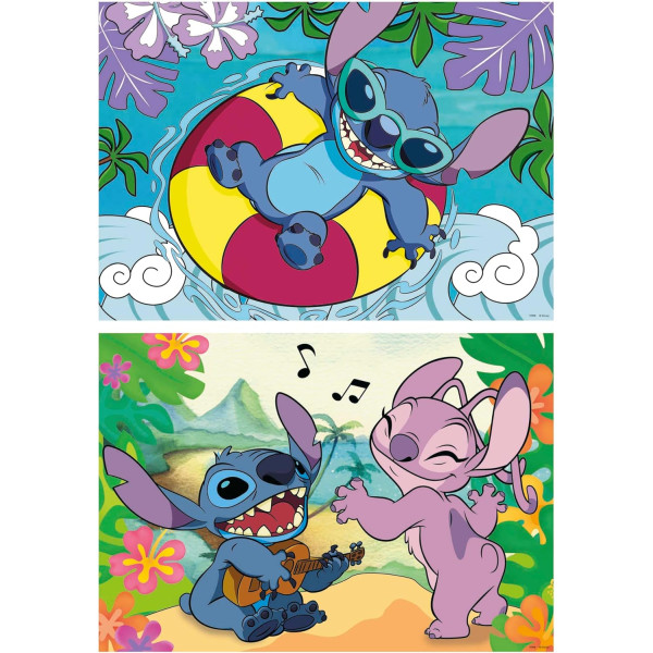 Puzzle - Stitch et Angel - Disney - 2x100 pièces - 40x28cm - Dès 6 ans - Educa