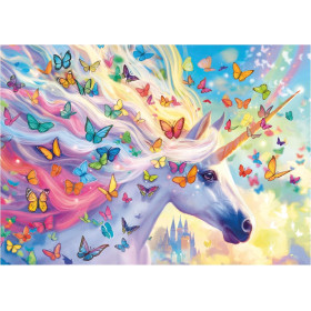 Puzzle - Licorne arc-en-ciel - 500 pièces - 48x34cm - Dès 11 ans - Educa