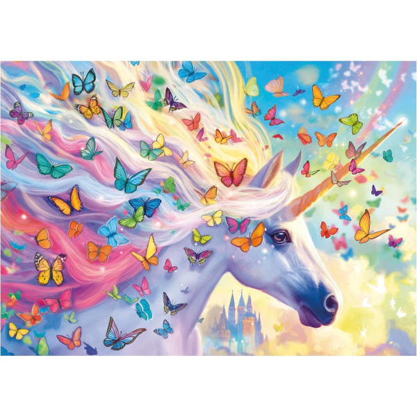 Puzzle - Licorne arc-en-ciel - 500 pièces - 48x34cm - Dès 11 ans - Educa
