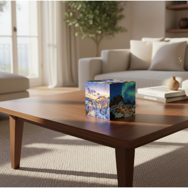 Puzzles 3D - Coffret de 6 puzzles de 36 pièces - Thème voyage - Dès 14 ans - Educa