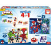 photo-Jeu de société - Puzzles, domino, memory - Spiderman et ses amis - Dès 3 ans - Educa