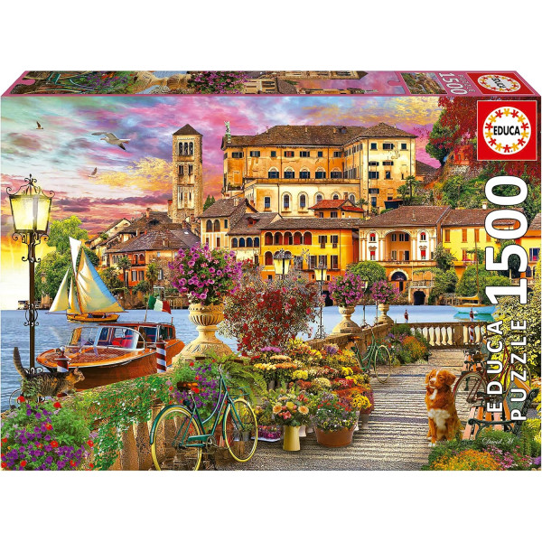photo-Puzzle - Promenade italienne - Paysage d'Italie - 1500 pièces - 85x60cm - Dès 14 ans - Educa