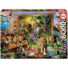photo-Puzzle - Les animaux dans la chambre - 6000 pièces - 156x107cm - Adulte - Educa