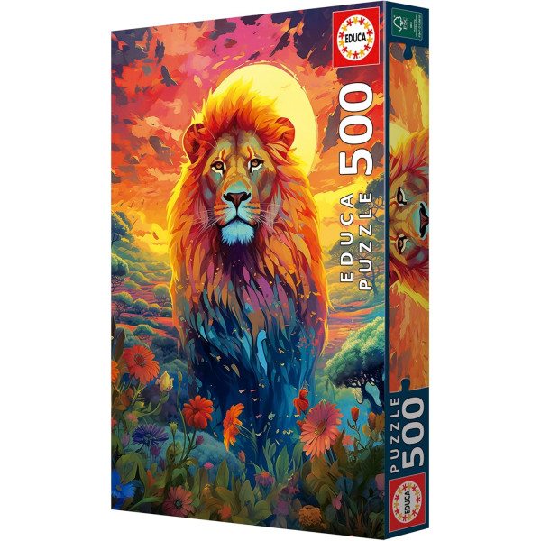 Puzzle - Le lion majestueux - 500 pièces - Dès 11 ans - 34x48cm - Educa