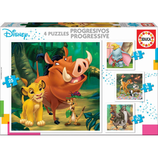photo-Puzzles - Personnages Disney - 12,16,20 et 25 pièces - Dès 3 ans - Educa