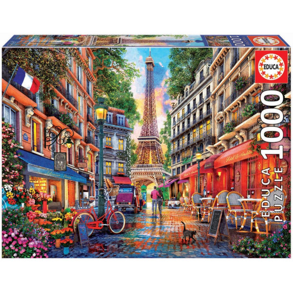 photo-Puzzle - Paris de Dominic Davison - La tour Eiffel - 1000 pièces - Dès 14 ans - Educa