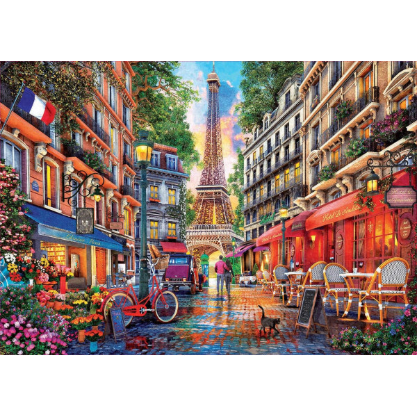 Puzzle - Paris de Dominic Davison - La tour Eiffel - 1000 pièces - Dès 14 ans - Educa