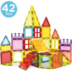 Jeu éducatif - Jeu de construction - Magnetics - 42 pièces - 3D - Dès 3 ans - Educa