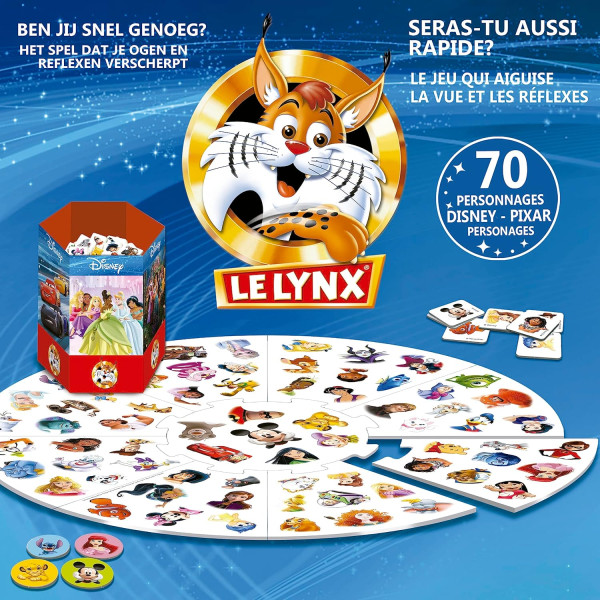 Jeu de société - Le Lynx - Edition Disney - Jeu de rapidité - Dès 4 ans - Educa
