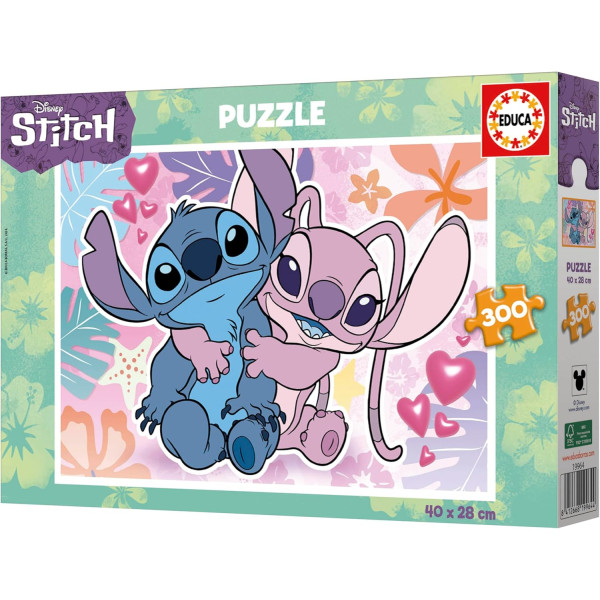 Puzzle - Stitch et Angel - Disney - 300 pièces - 40x28cm - Dès 6 ans - Educa
