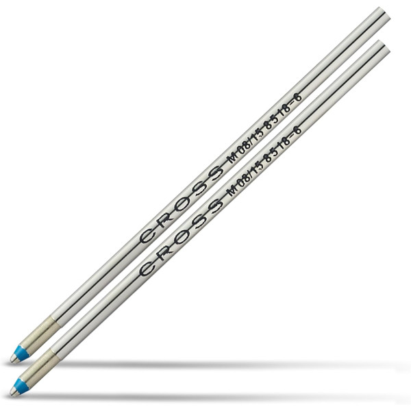 Recharge - Cartouche - Pour mini stylo-bille - Bleu - Pointe moyenne - Standard - Cross - 8518-6