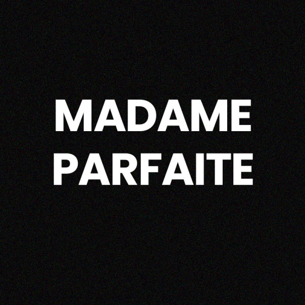 Chaussettes - Femme - Noir avec paillettes et fleurs - Madame parfaite - Taille 36/42 - Humour - Cadeau