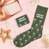 Chaussettes - Femme - Vert avec paillettes - Sœur idéale - Taille 36/42 - Humour - Cadeau