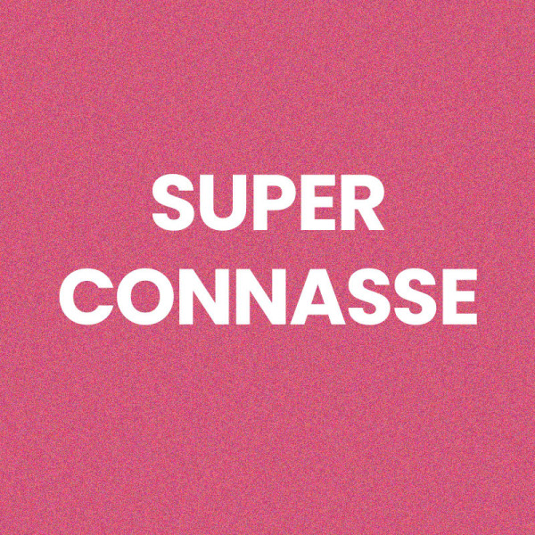 Chaussettes - Femme - Rose avec paillettes - Super connasse - Taille 36/42 - Humour - Cadeau