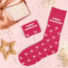 Chaussettes - Femme - Rose avec paillettes - Super connasse - Taille 36/42 - Humour - Cadeau