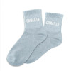 PHOTO-Chaussettes - Femme - Gris avec paillettes - Canaille - Taille 36/42 - Humour - Cadeau