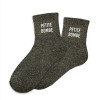 PHOTO-Chaussettes - Femme - Noir avec paillettes - Petite bombe - Taille 36/42 - Humour - Cadeau