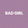 Chaussettes - Femme - Violet avec paillettes - Bad girl - Taille 36/42 - Humour - Cadeau