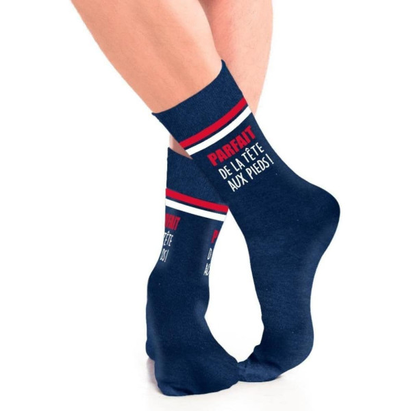 Chaussettes - Homme - Parfait de la tête aux pieds ! - Taille unique - Humour - Cadeau