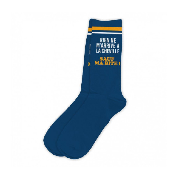 photo-Chaussettes - Homme - Rien ne m'arrive à la cheville - Taille unique - Humour - Cadeau
