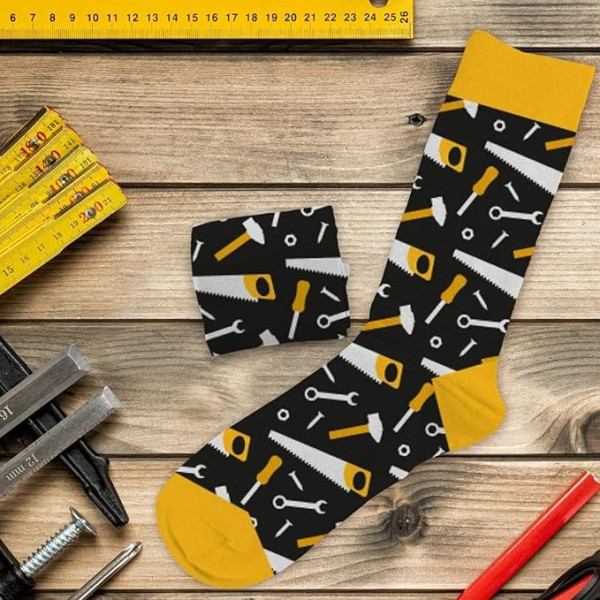 Chaussettes - Homme - Passion bricolage - Taille unique - Humour - Cadeau