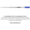 Recharge - Cartouche - Pour stylo-bille - Bleu - Pointe moyenne - Cross - 8511