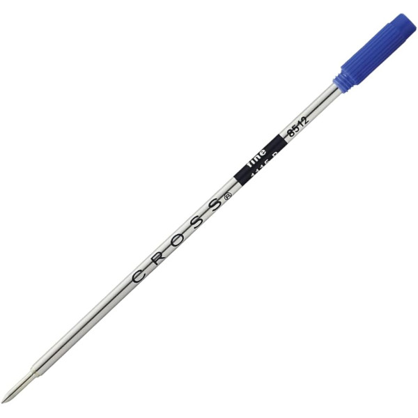 Recharge - Cartouche - Pour stylo-bille - Bleu - Pointe fine - Cross - 8512