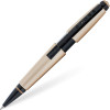 photo-Stylo roller - Parure cadeau - Corps métal beige mat - Pointe moyenne - Cross Edge Rollerball