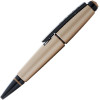 Stylo roller - Parure cadeau - Corps métal beige mat - Pointe moyenne - Cross Edge Rollerball