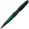 photo-Stylo roller - Parure cadeau - Corps métal vert mat - Pointe moyenne - Cross Edge Rollerball