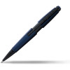 photo-Stylo roller - Parure cadeau - Corps métal bleu mat - Pointe moyenne - Cross Edge Rollerball