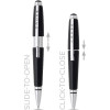 Stylo roller - Parure cadeau - Corps métal noir - Pointe moyenne - Cross Edge Jet Black