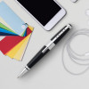 Stylo roller - Parure cadeau - Corps métal noir - Pointe moyenne - Cross Edge Jet Black