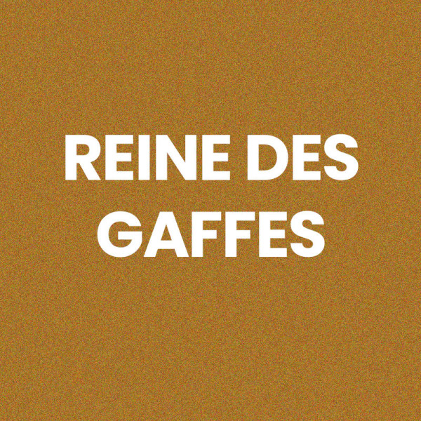 Chaussettes - Femme - Marron avec paillettes - Reine des gaffes - Taille 36/42 - Humour - Cadeau