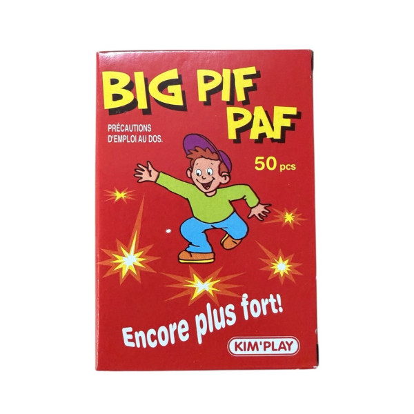 photo-Pétards clac-doigt - Big Pif-paf - Effet sonore - Artifices d'extérieur - Boite de 50