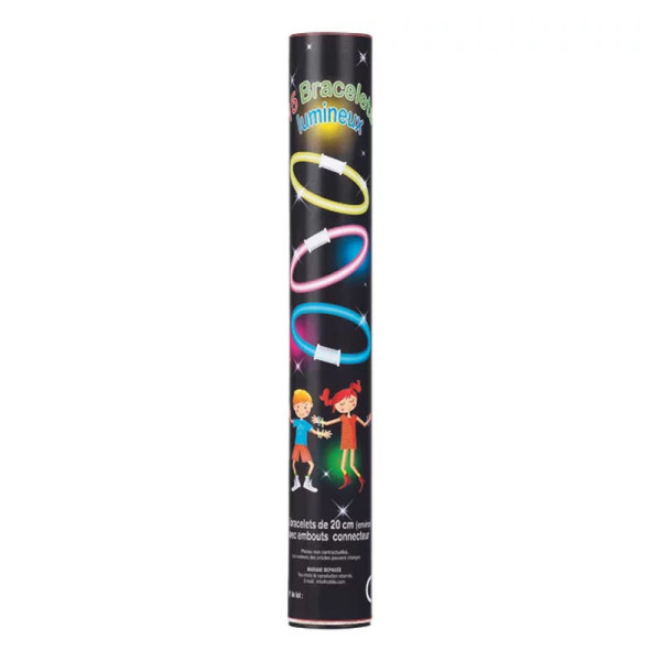 photo-Bracelets phosphorescents - Brille dans le noir - 15 bracelets de 20cm - Dès 3 ans
