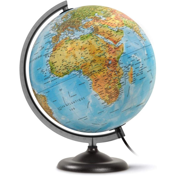 photo-Globe terrestre - Map monde - Lumineux - 30cm diamètre - A poser - Wonday