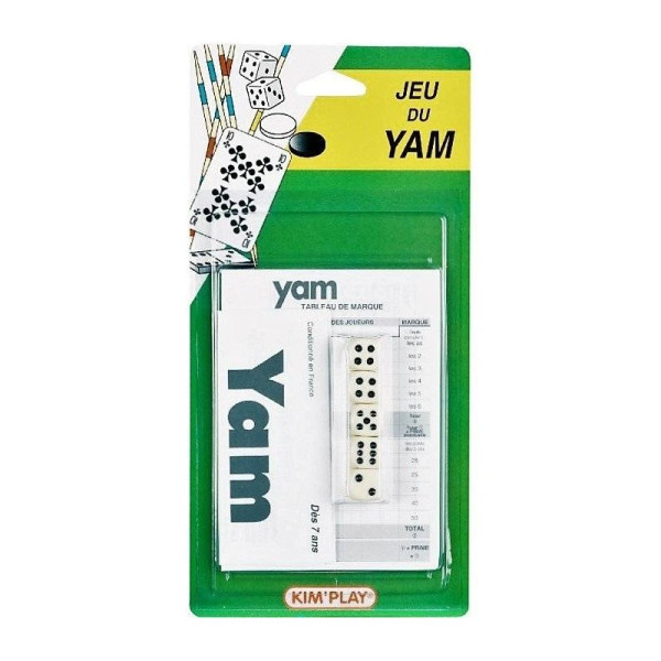 photo-Jeu du Yam - Dés + bloc-notes - Idéal pour les voyages - Jeux de récréation