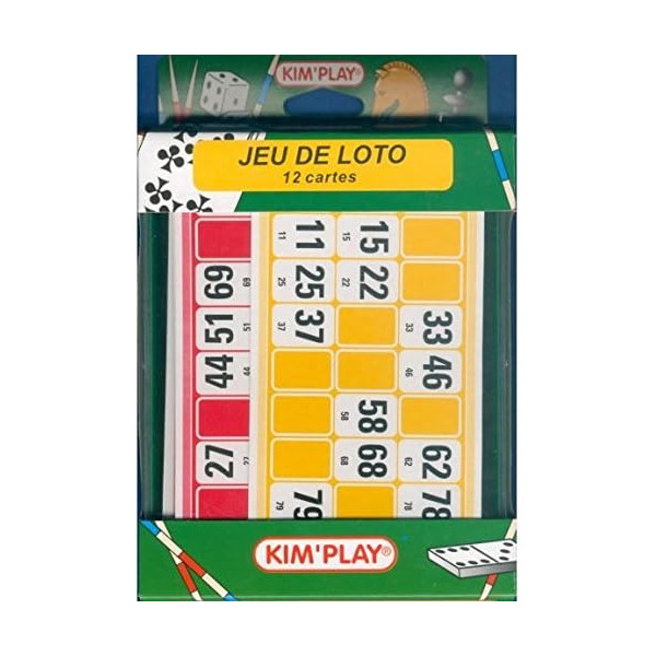 photo-Jeu de société - Jeu de loto - Format de voyage - 12 cartes - Dès 5 ans